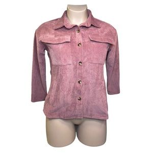 Blush Pink Corduroy Shacket